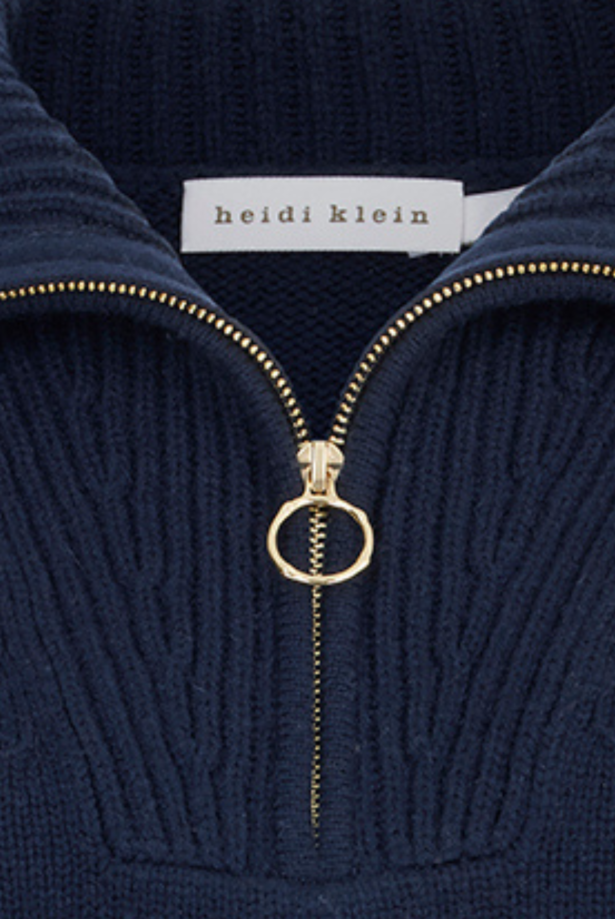 Navy and Cream Lake Tahoe Half Zip Jumper