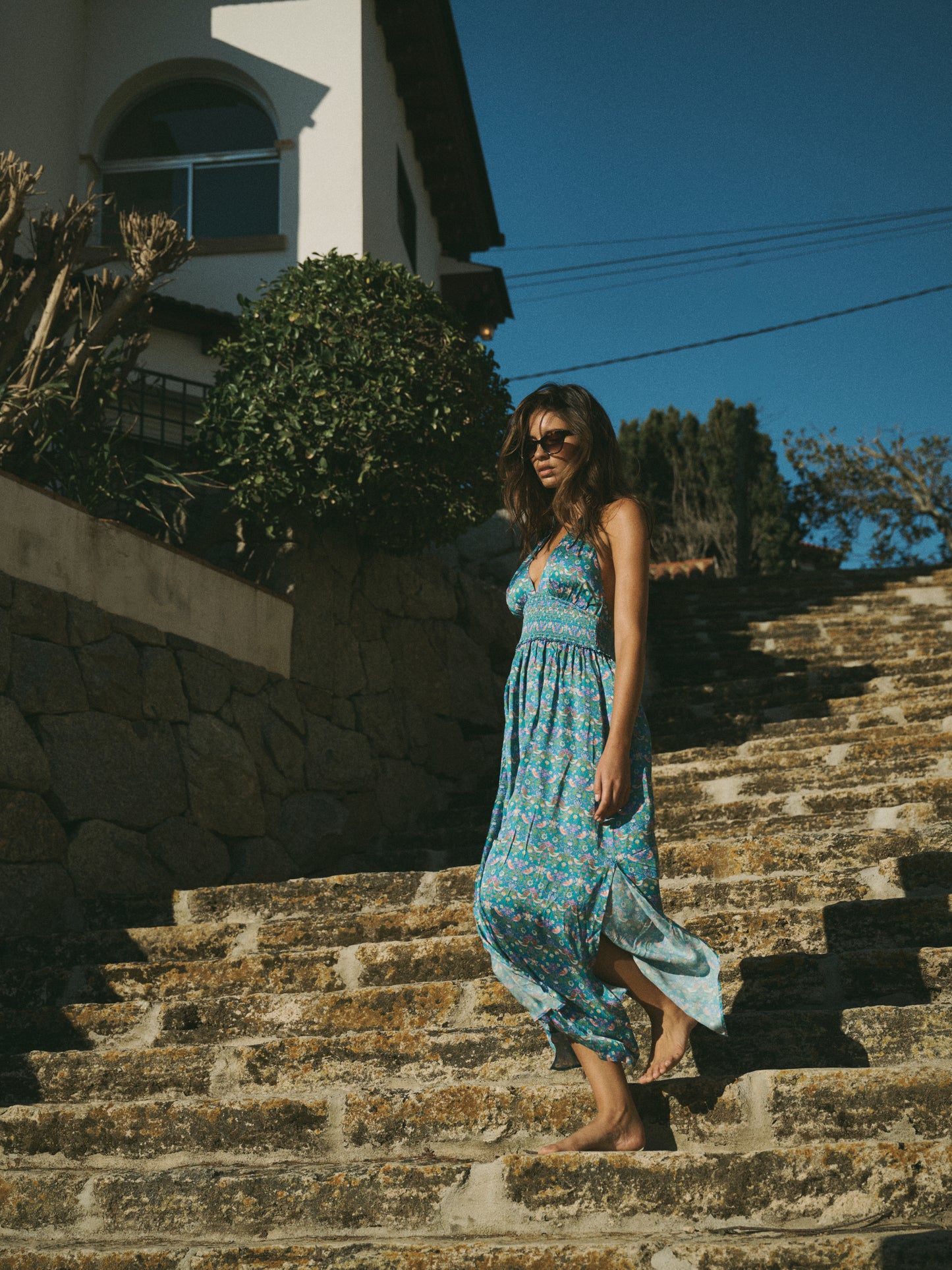 Strawberry Thief Halterneck Maxi Dress - Made With Liberty Fabric