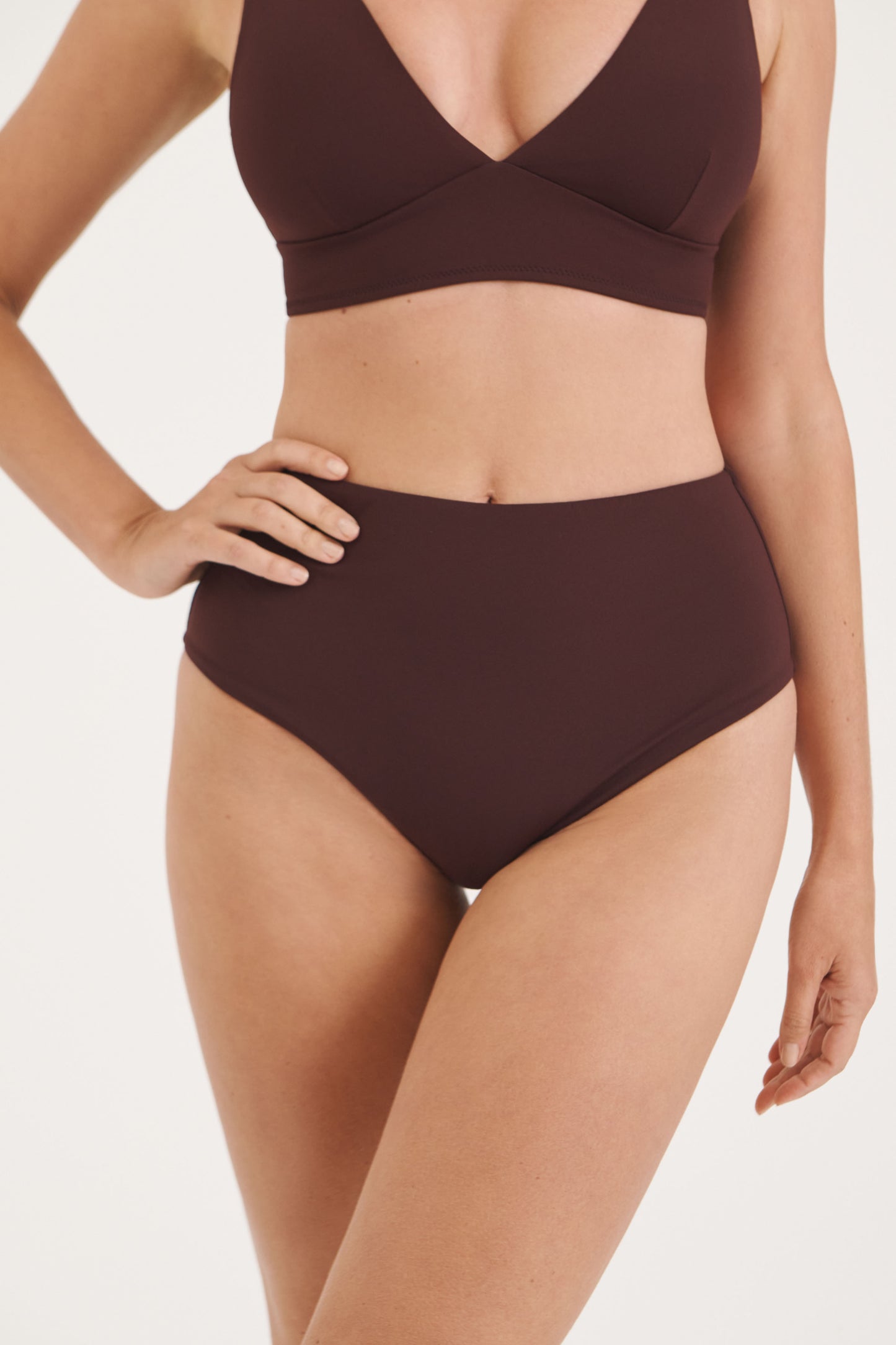 Sculpt Burgundy High Waisted Bottom