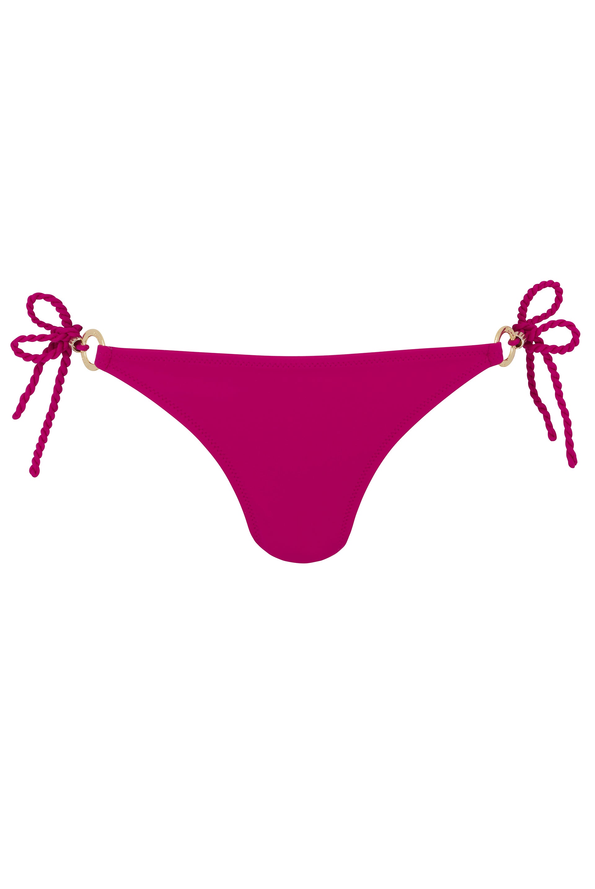 Magenta triangle bikini bottoms