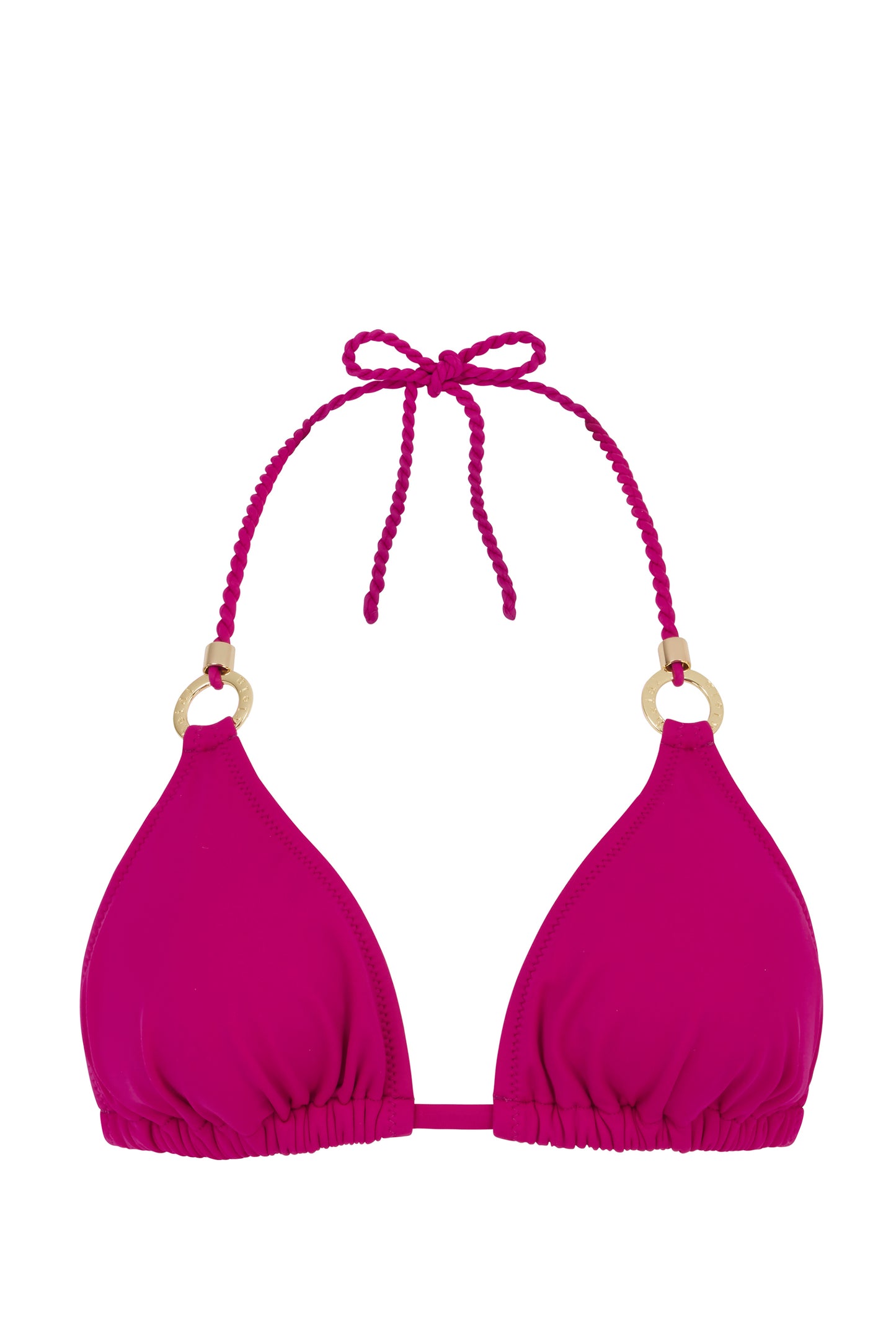 Magenta Triangle bikini top