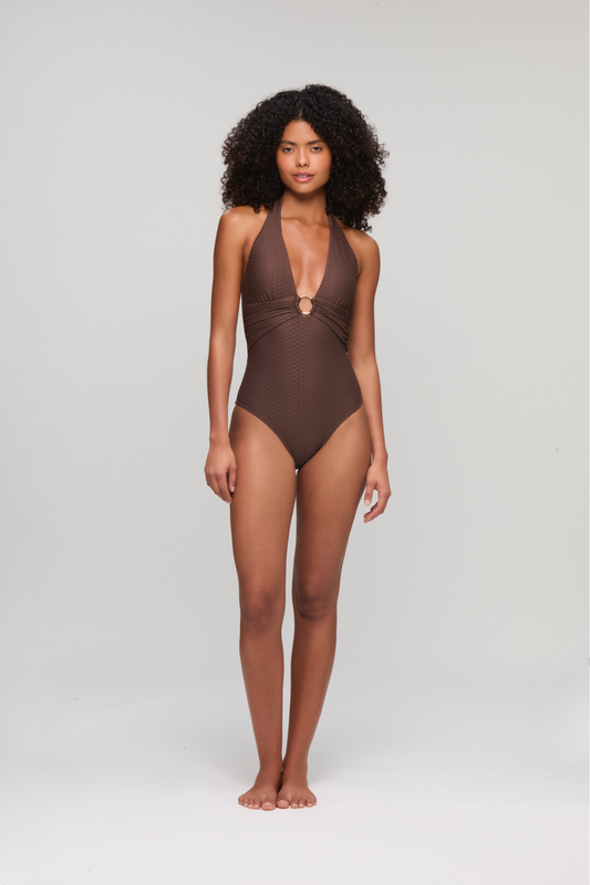 Legzira Ring Halterneck Swimsuit