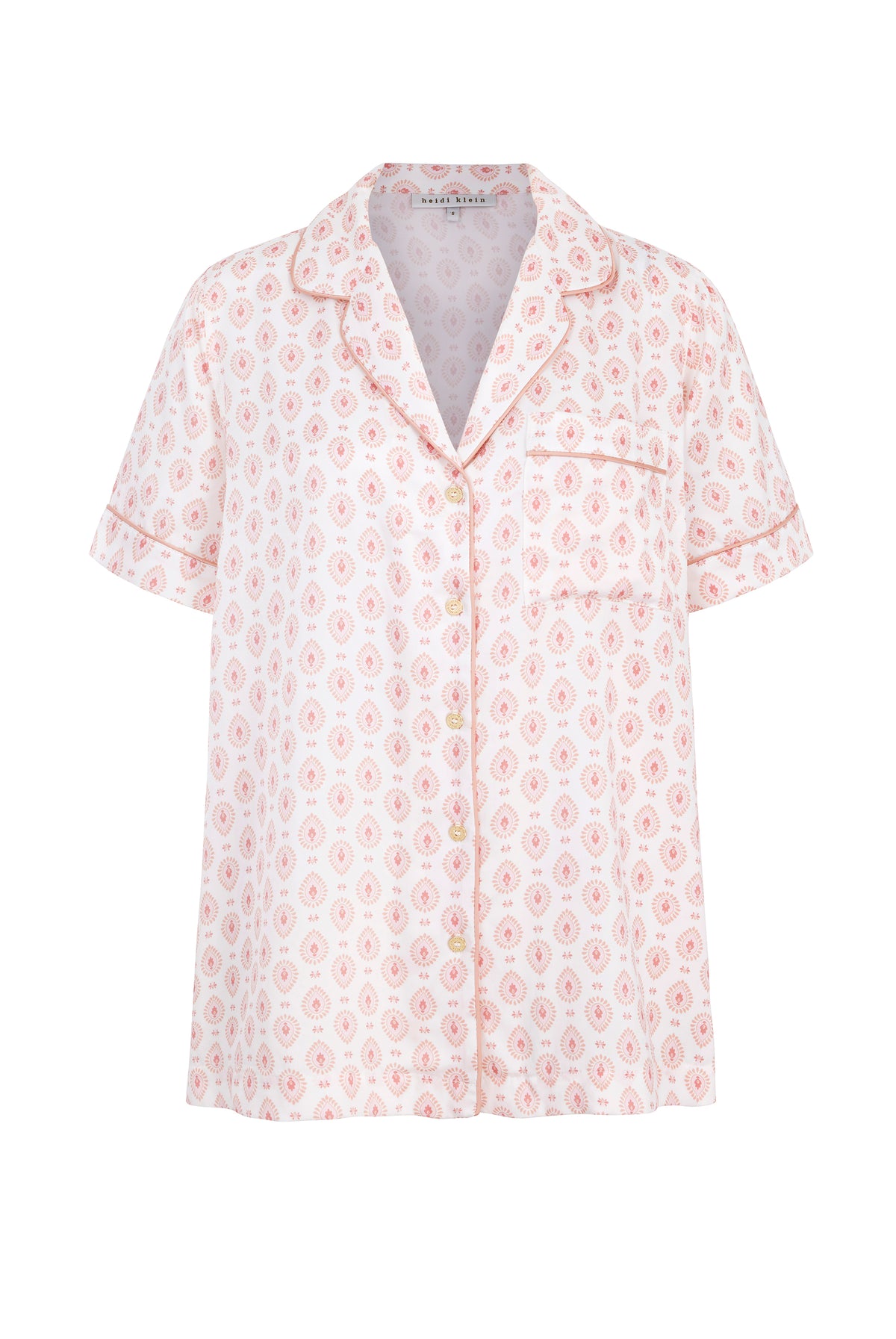 Lucca Short Sleeve Silk Pyjama set