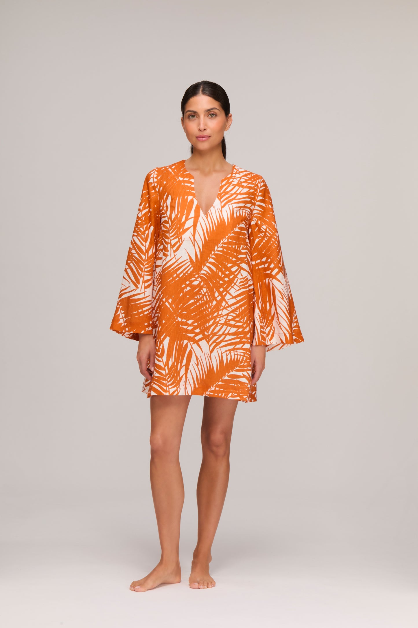 Marrakesh Palm Mini Beach Kaftan