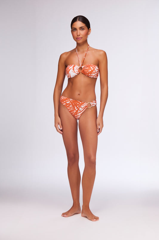 Marrakesh Palm Ring Bandeau Bikini