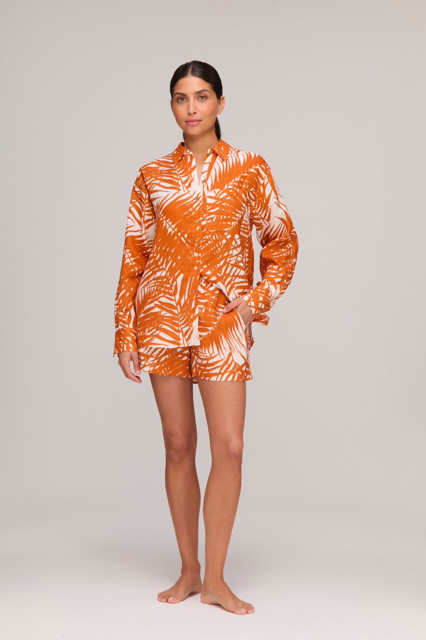 Marrakesh Palm Shirt & Shorts Co-Ord