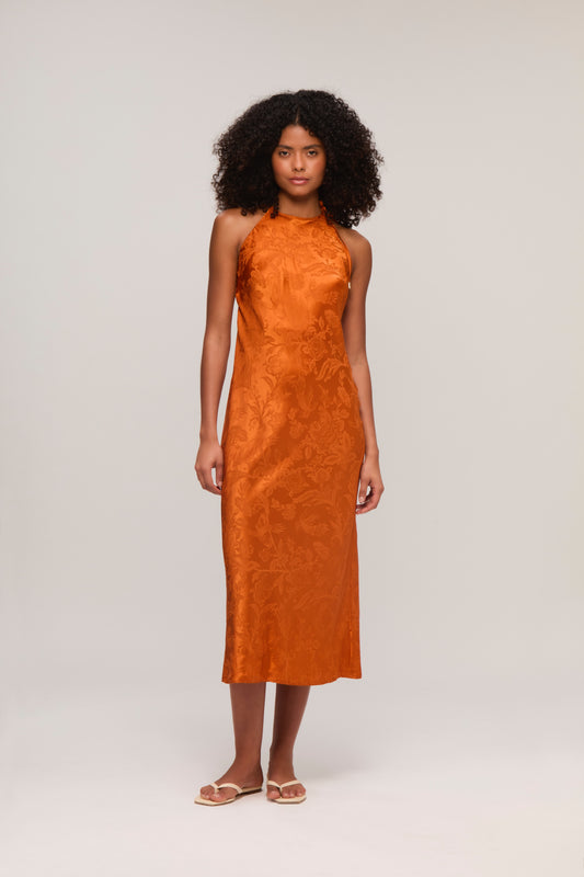 Marrakesh Silk Midi Dress