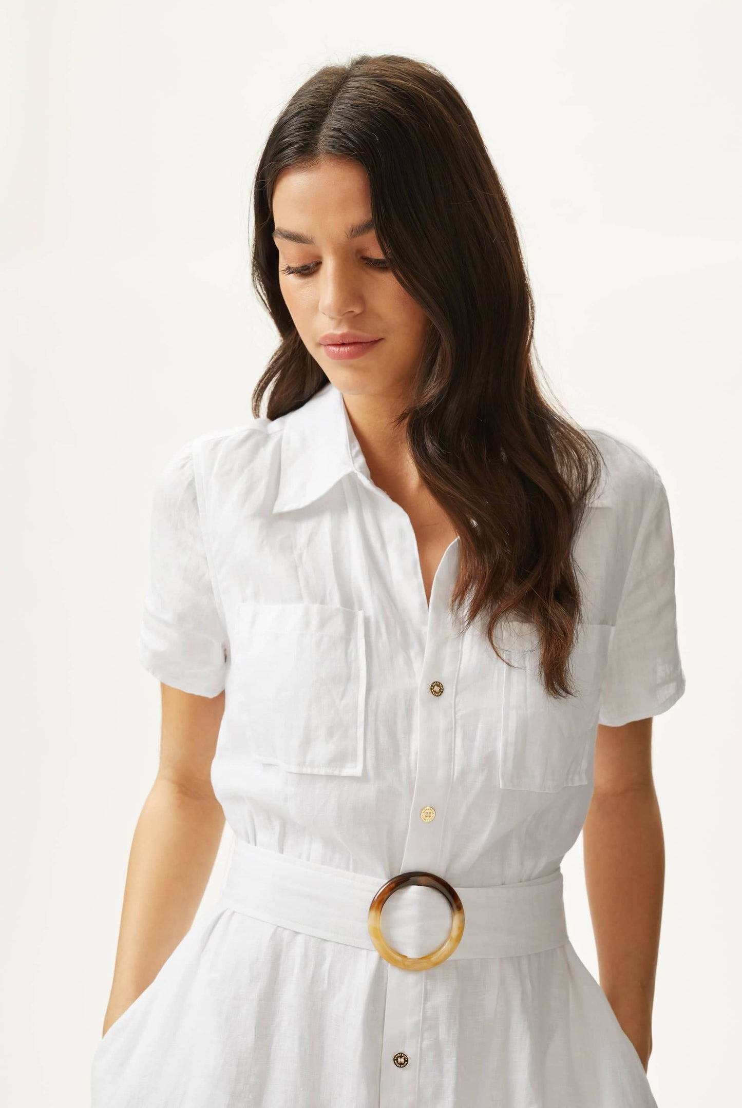 Mitsio Island Short Sleeve Shirt Dress