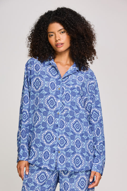 Mykonos Silk Beach Shirt