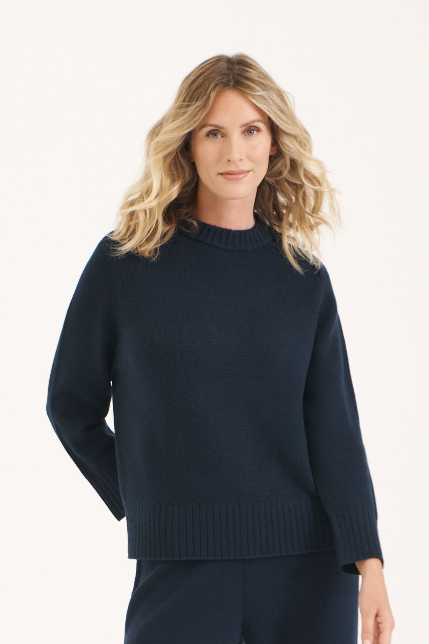 Navy Aspen Crew Neck Jumper