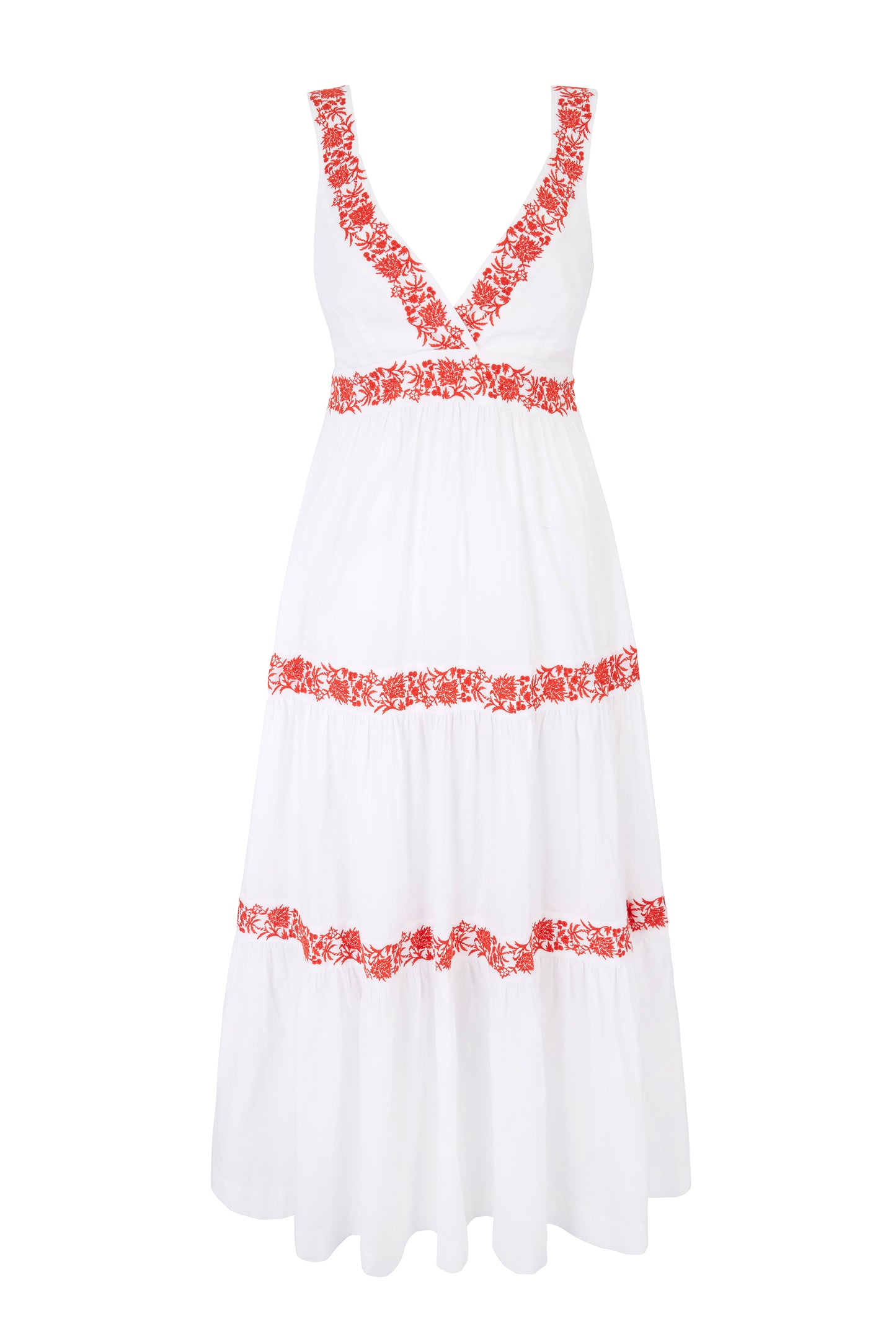 Petalia Embroidered Maxi Dress
