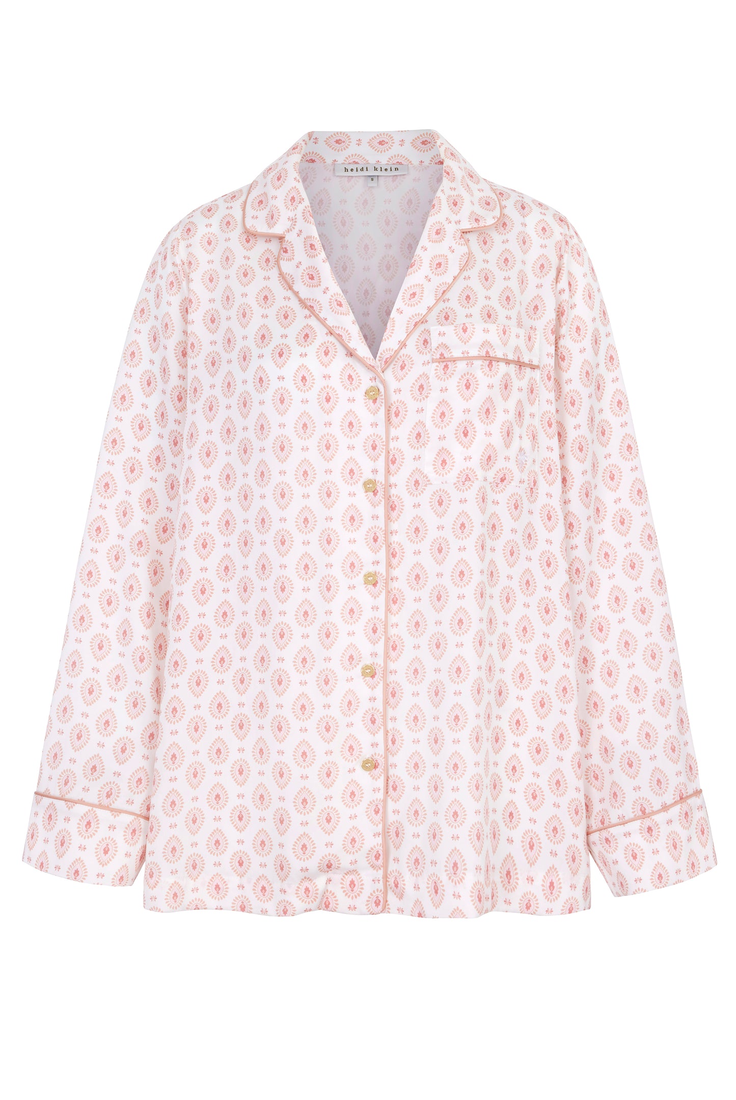 Venice Long Sleeve Silk Pyjama Set