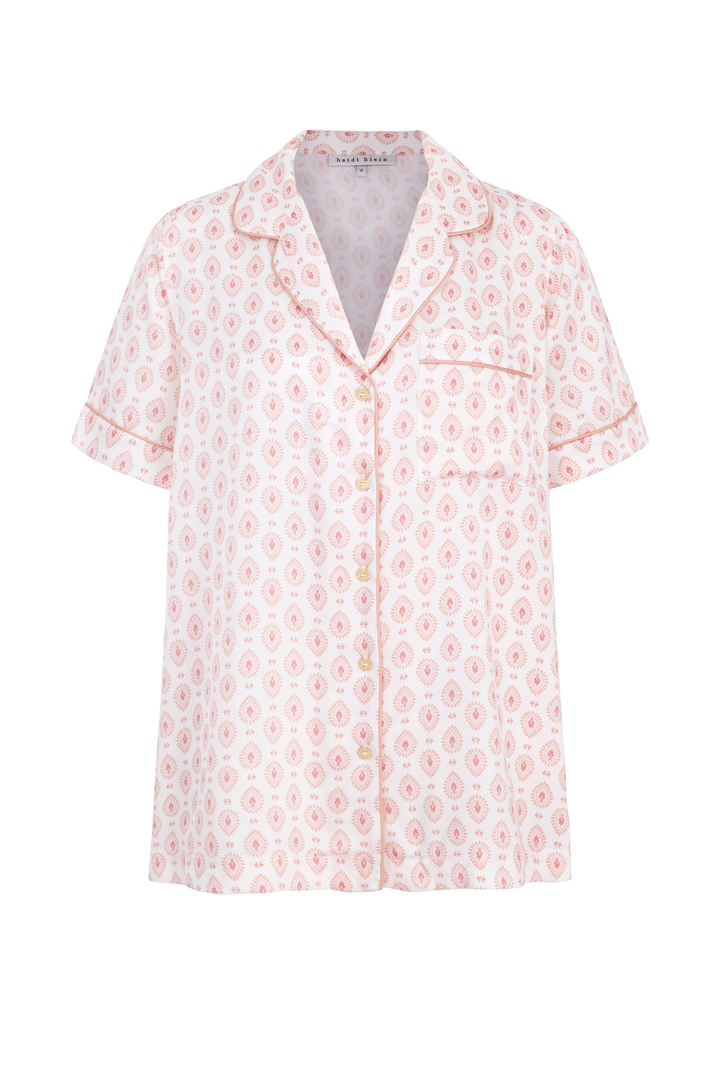 Lucca Short Sleeve Silk Pyjama set
