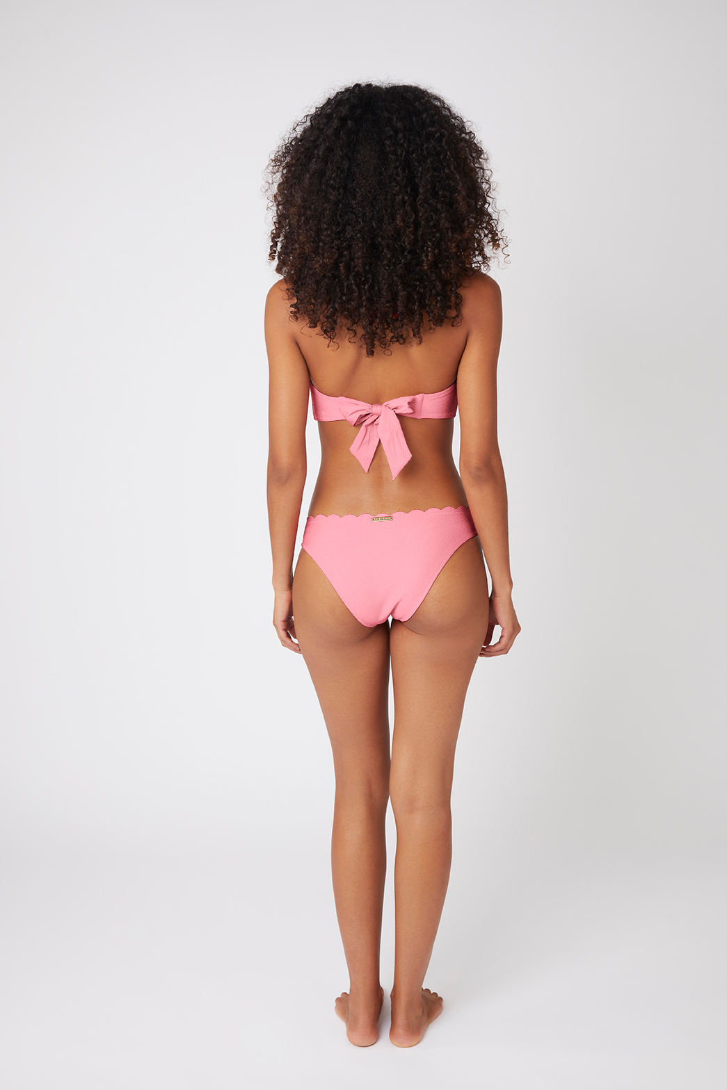 Pink Scallop Halterneck Top