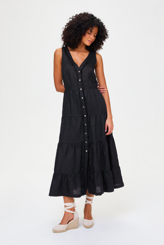 La Bocana Plunge Maxi Dress