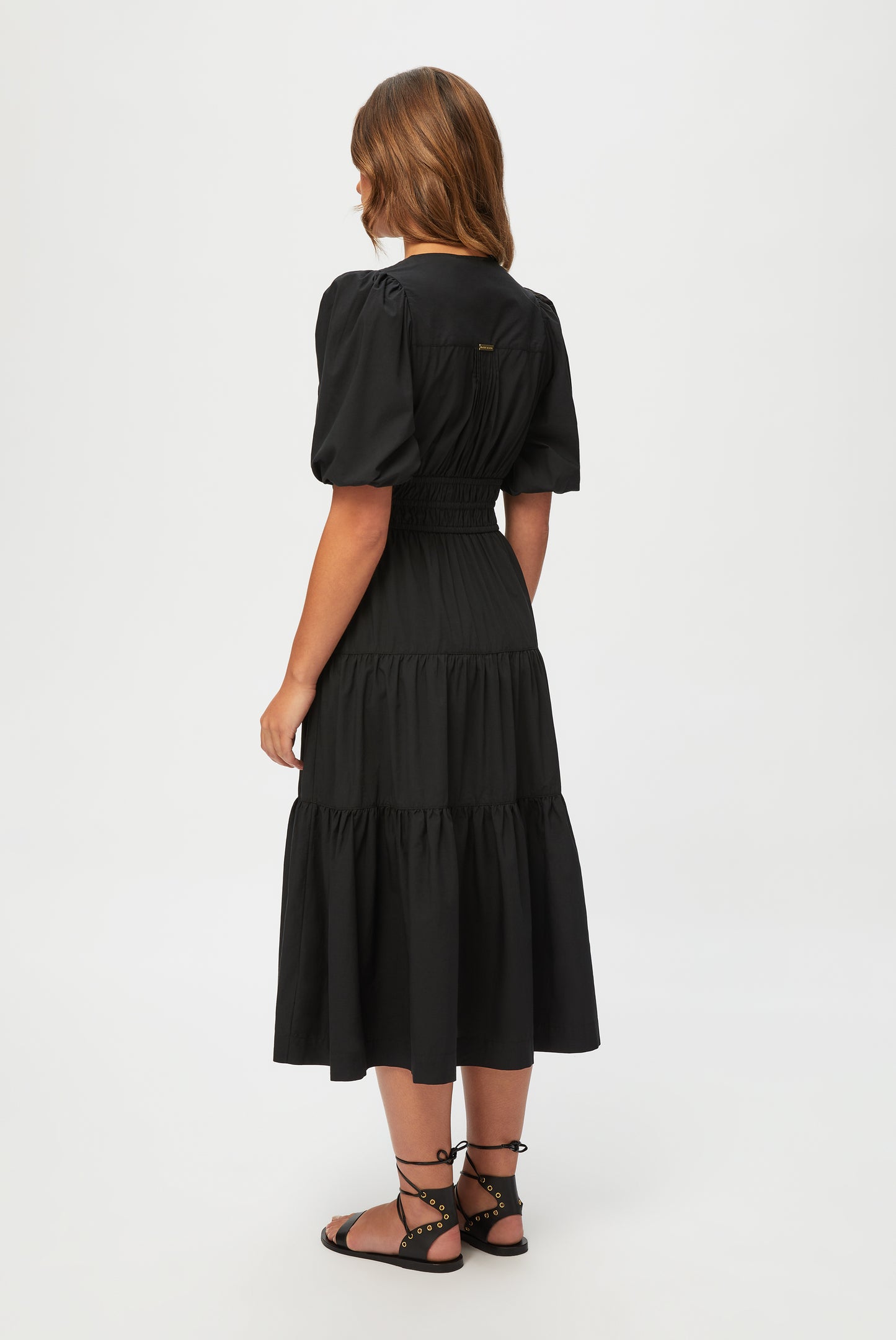 Puebla Short Sleeve Midi Dress