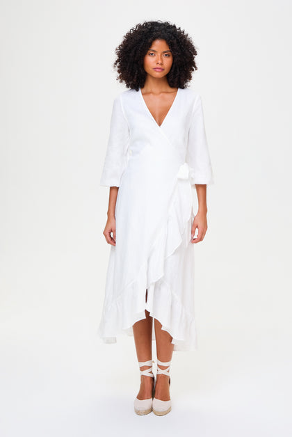 Heidi Klein - UK Store - White Bay Wrap Dress