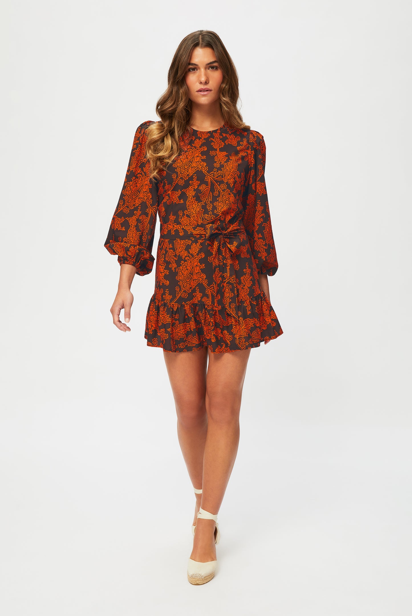 La Peñita Long Sleeve Mini Dress