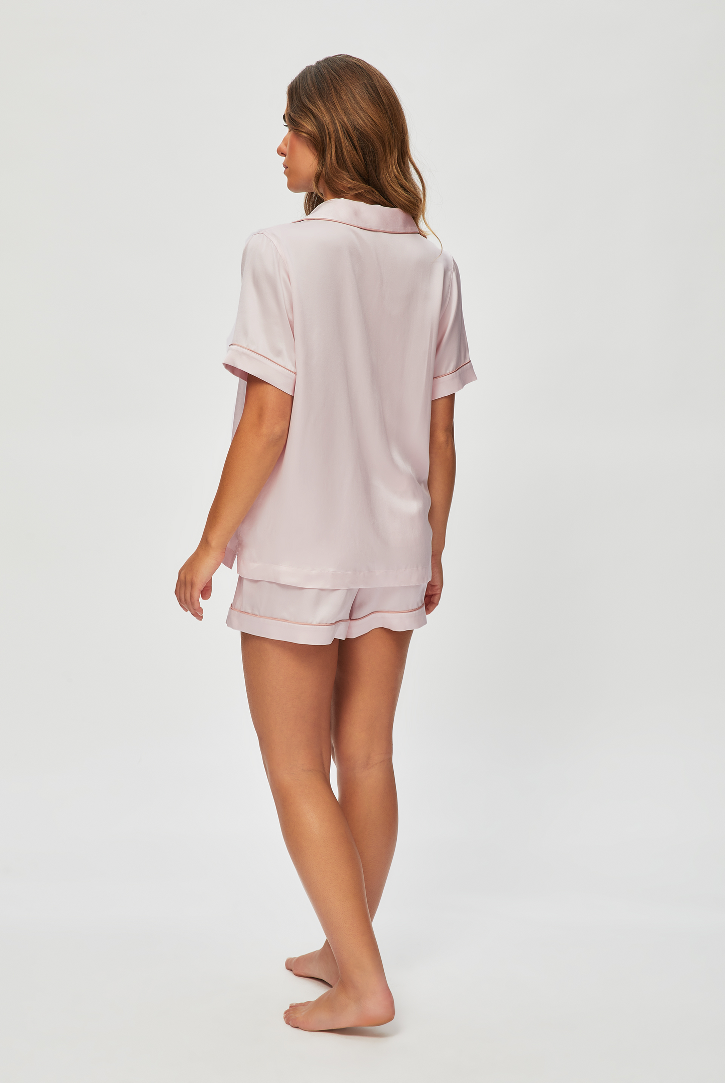 Lucca Short Sleeve Silk Pyjama Set