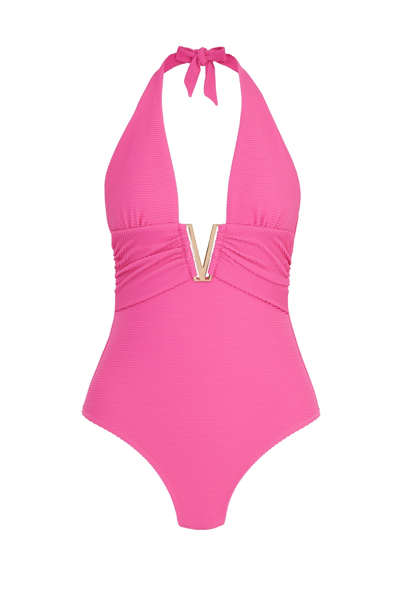 Tulum V-Bar Halterneck Swimsuit