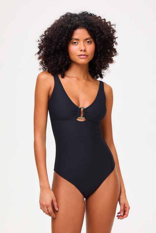 Black Rectangle Swimsuit