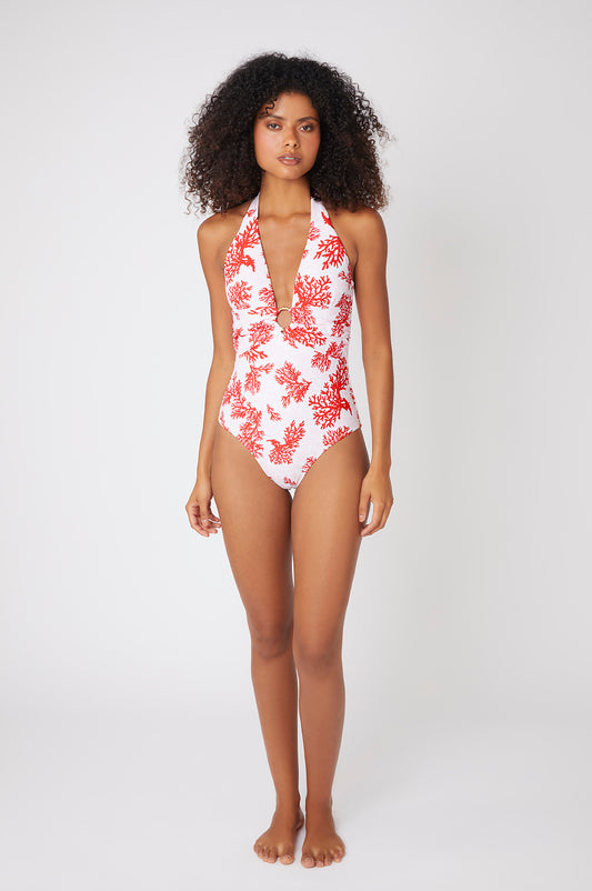 Scala Ring Halterneck Swimsuit