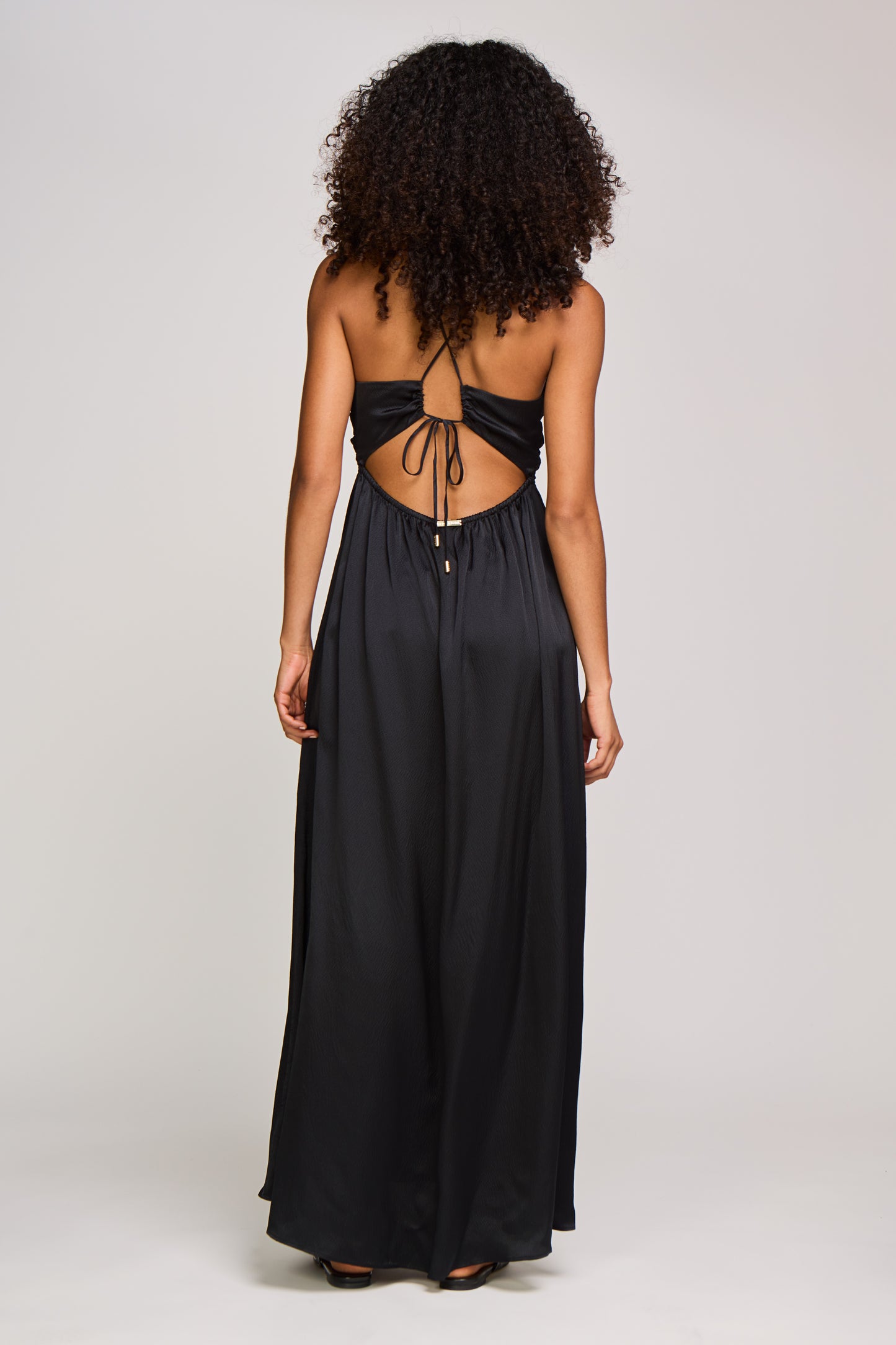 Meteora Silk Cross Back Maxi Dress