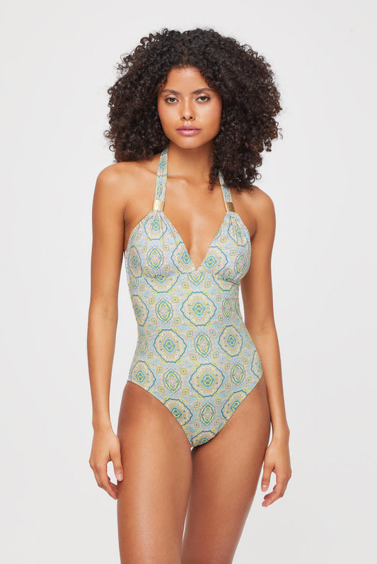 Hacienda Halterneck Slider Swimsuit