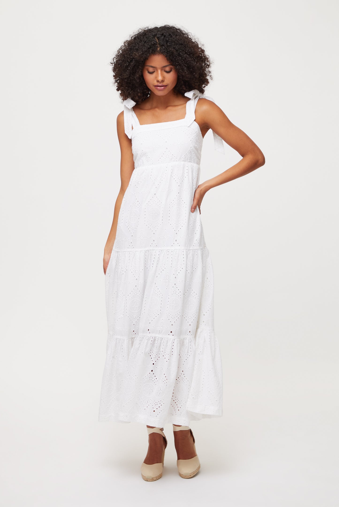 Rhode island Tie-Shoulder Maxi Dress