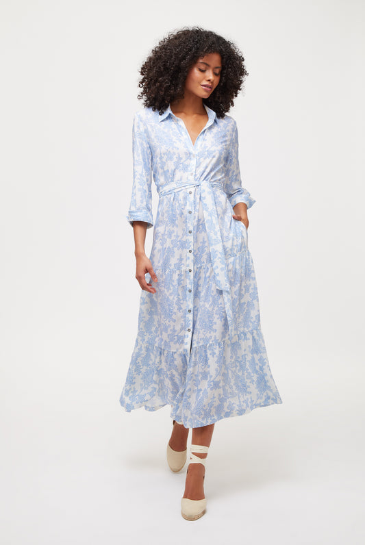 Playa Paraiso Maxi Shirt Dress