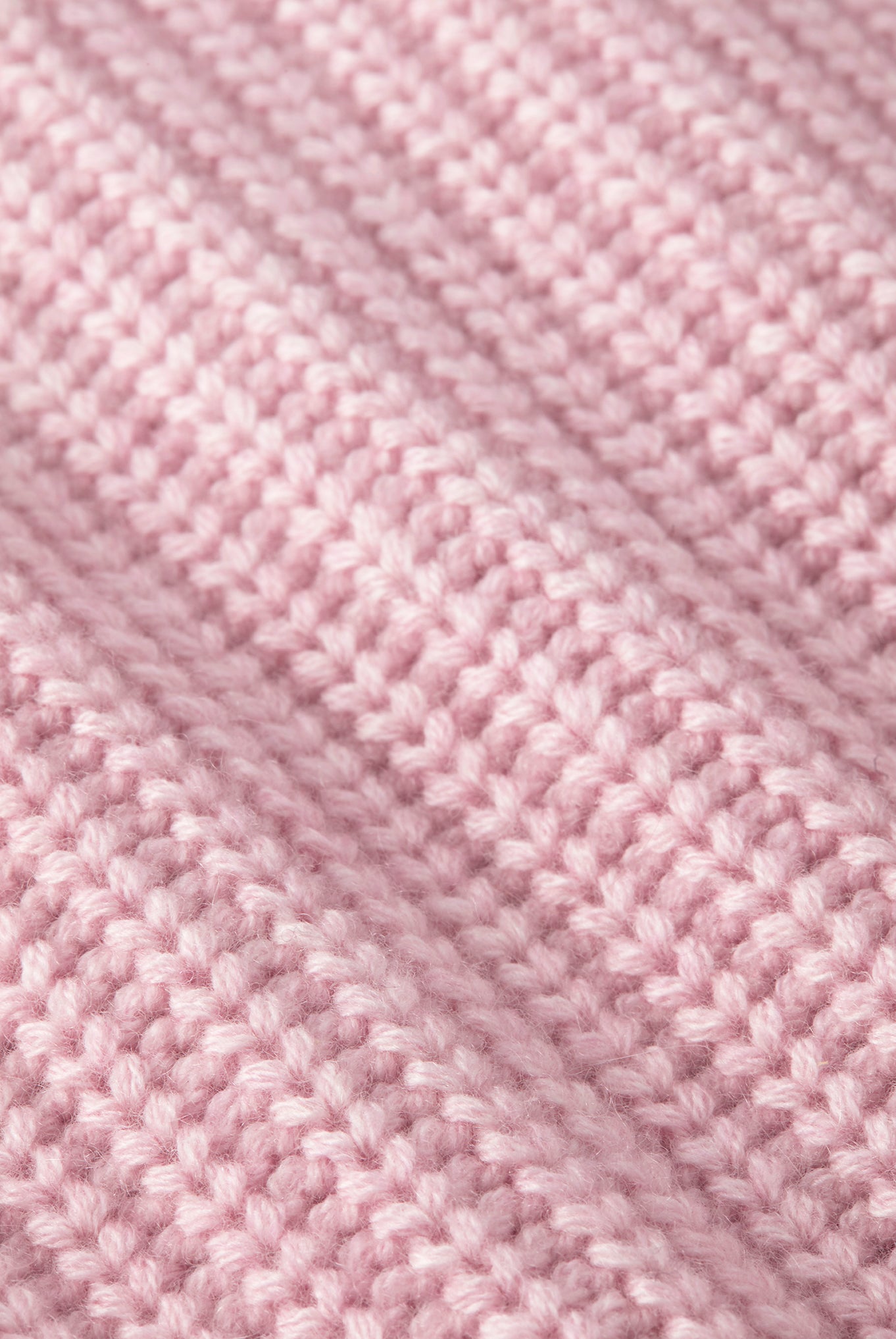Pink open back crew neck jumper made from merino wool and cashmere