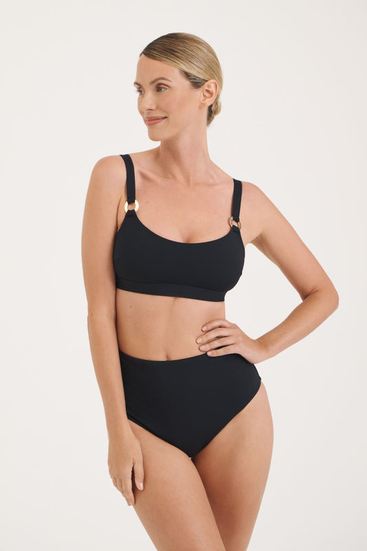 Sculpt Black Scoop Bikini