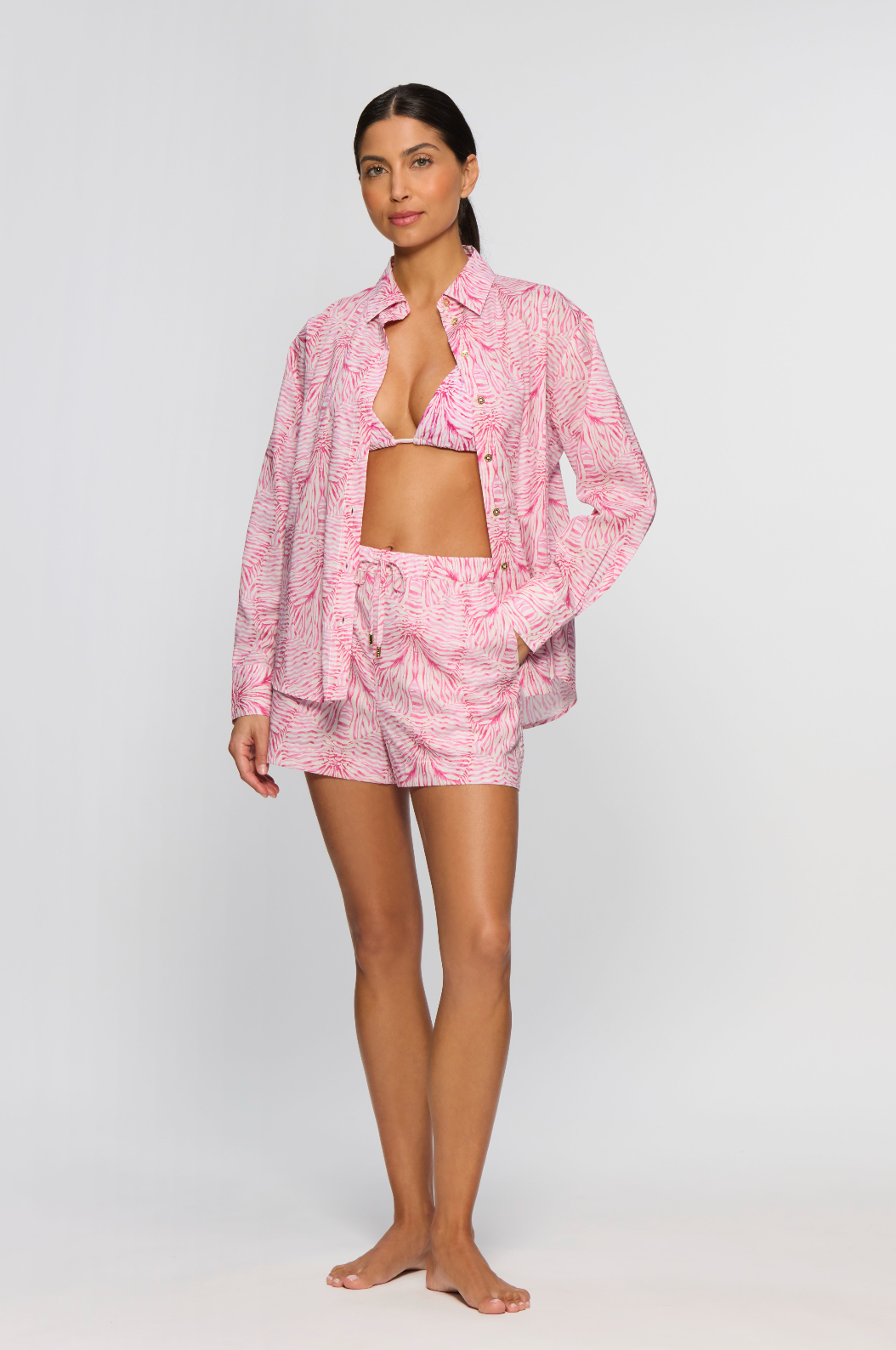 Stripes & Bow Shirt & Shorts Co-ord - Made With Liberty Fabric