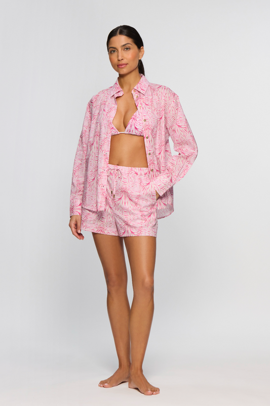 Stripes & Bow Shirt & Shorts Co-ord - Made With Liberty Fabric