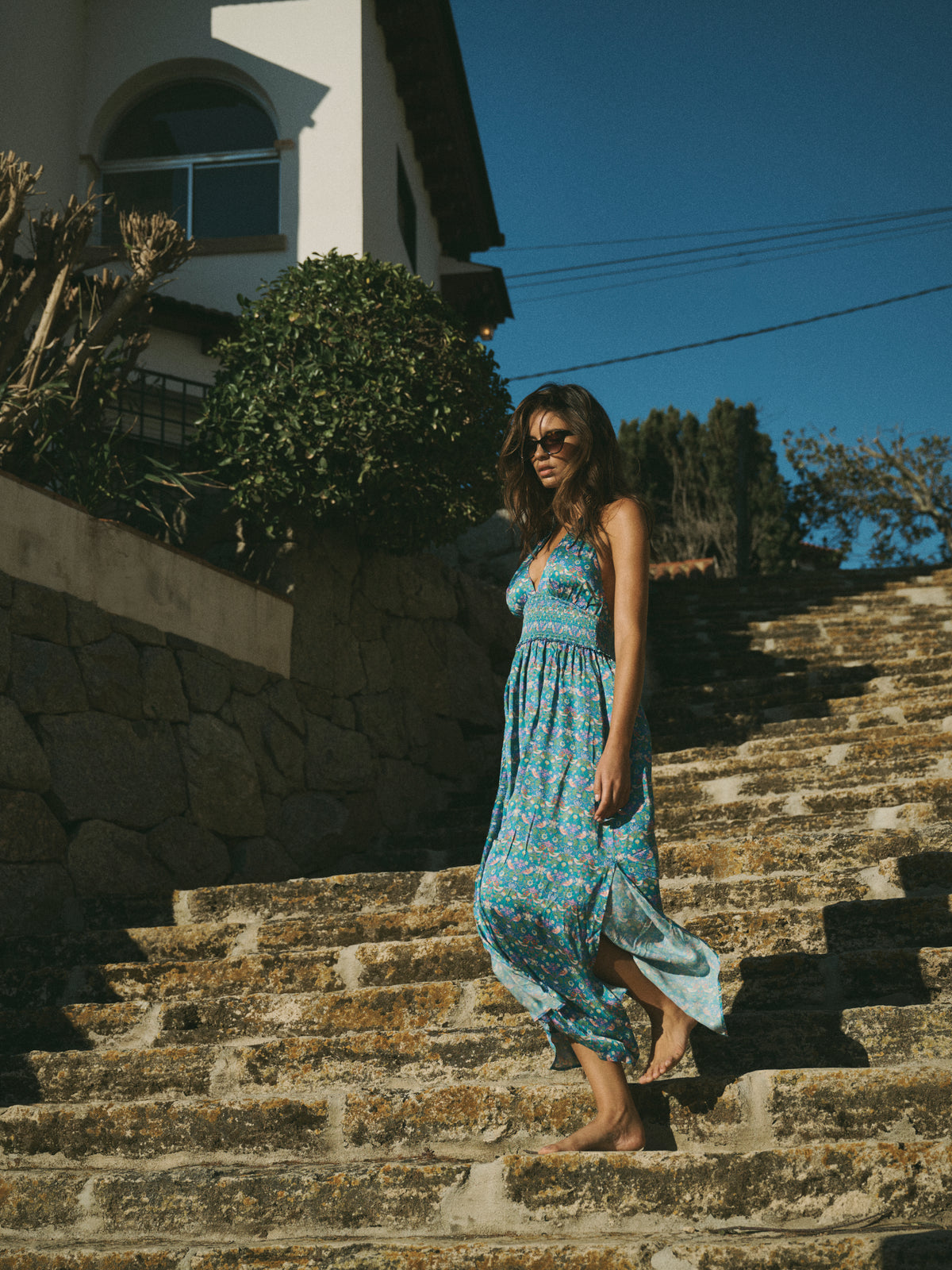 Strawberry Thief Halterneck Maxi Dress - Made With Liberty Fabric