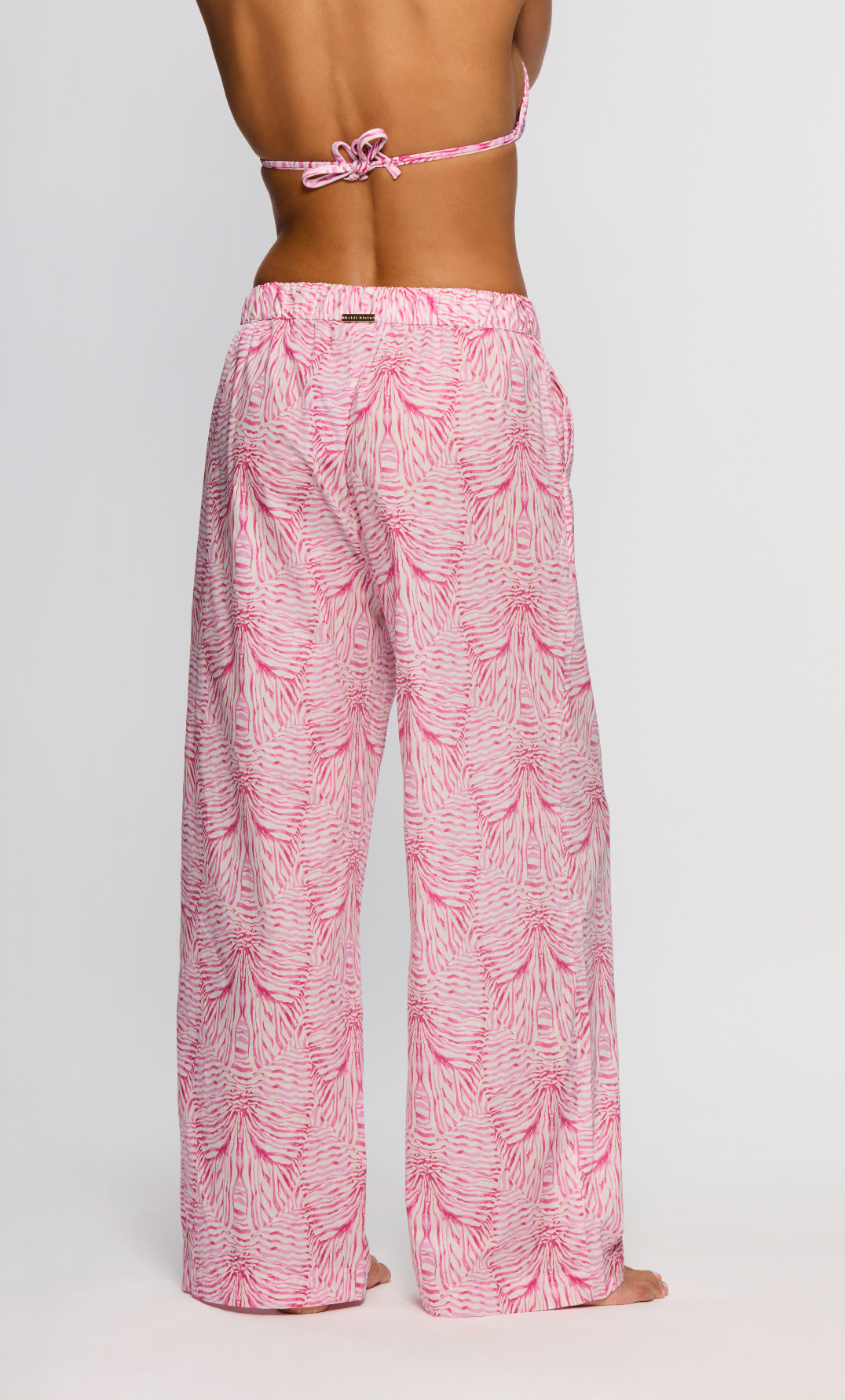 Stripes & Bow Beach Drawstring Trouser - Made With Liberty Fabric