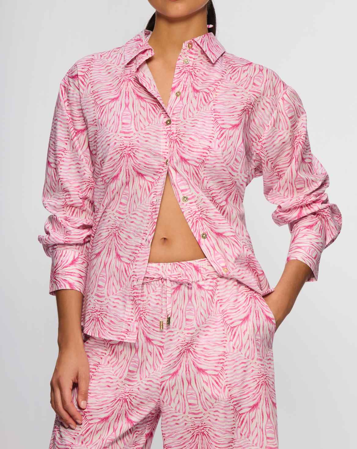 Stripes & Bow Beach Shirt - Made With Liberty Fabric