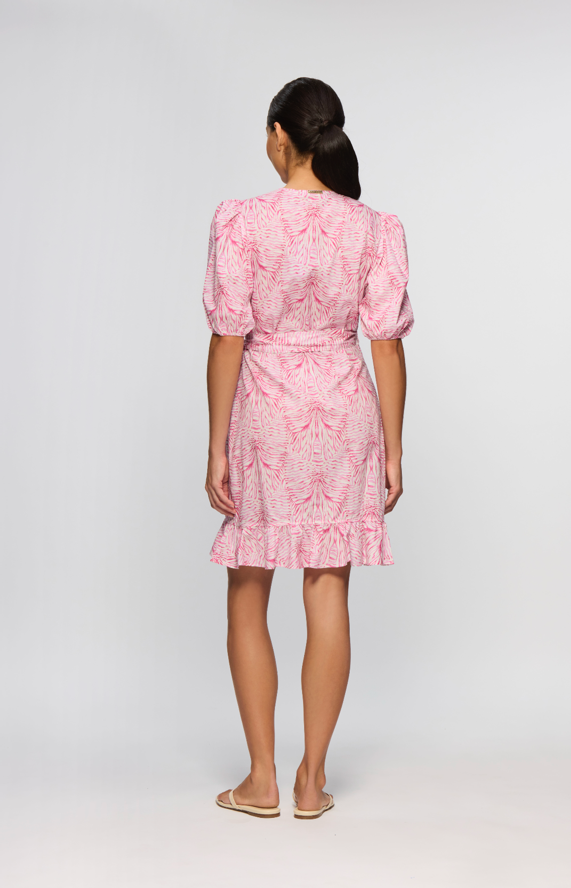 Stripes & Bow Mini Wrap Dress - Made With Liberty Fabric