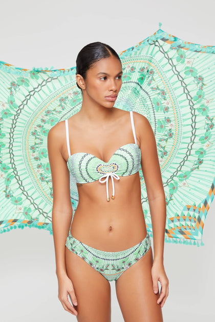 Heidi Klein - UK Store - Aqua Dreamcatcher Bandeau Bikini Top