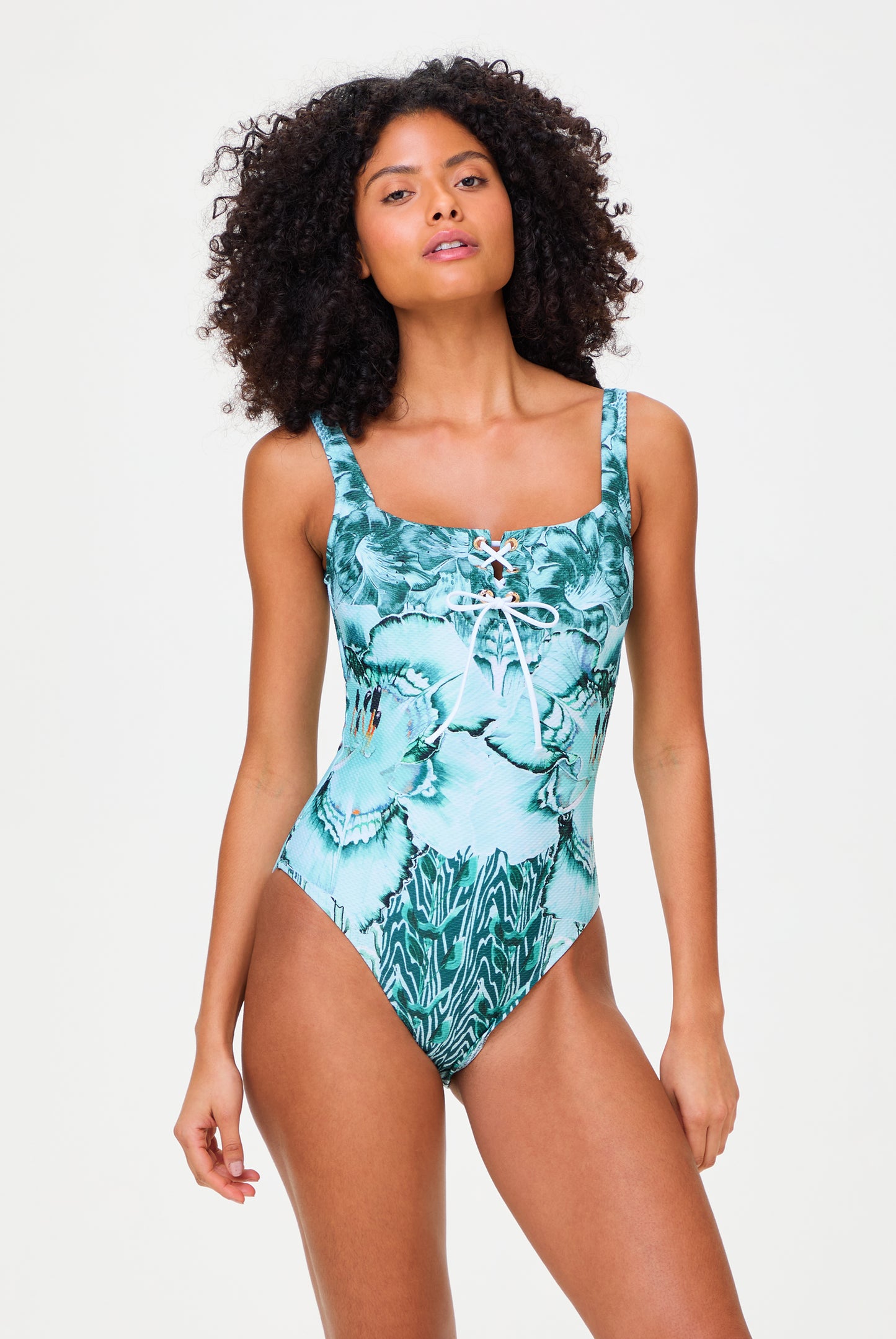 Liana Lace Up Swimsuit