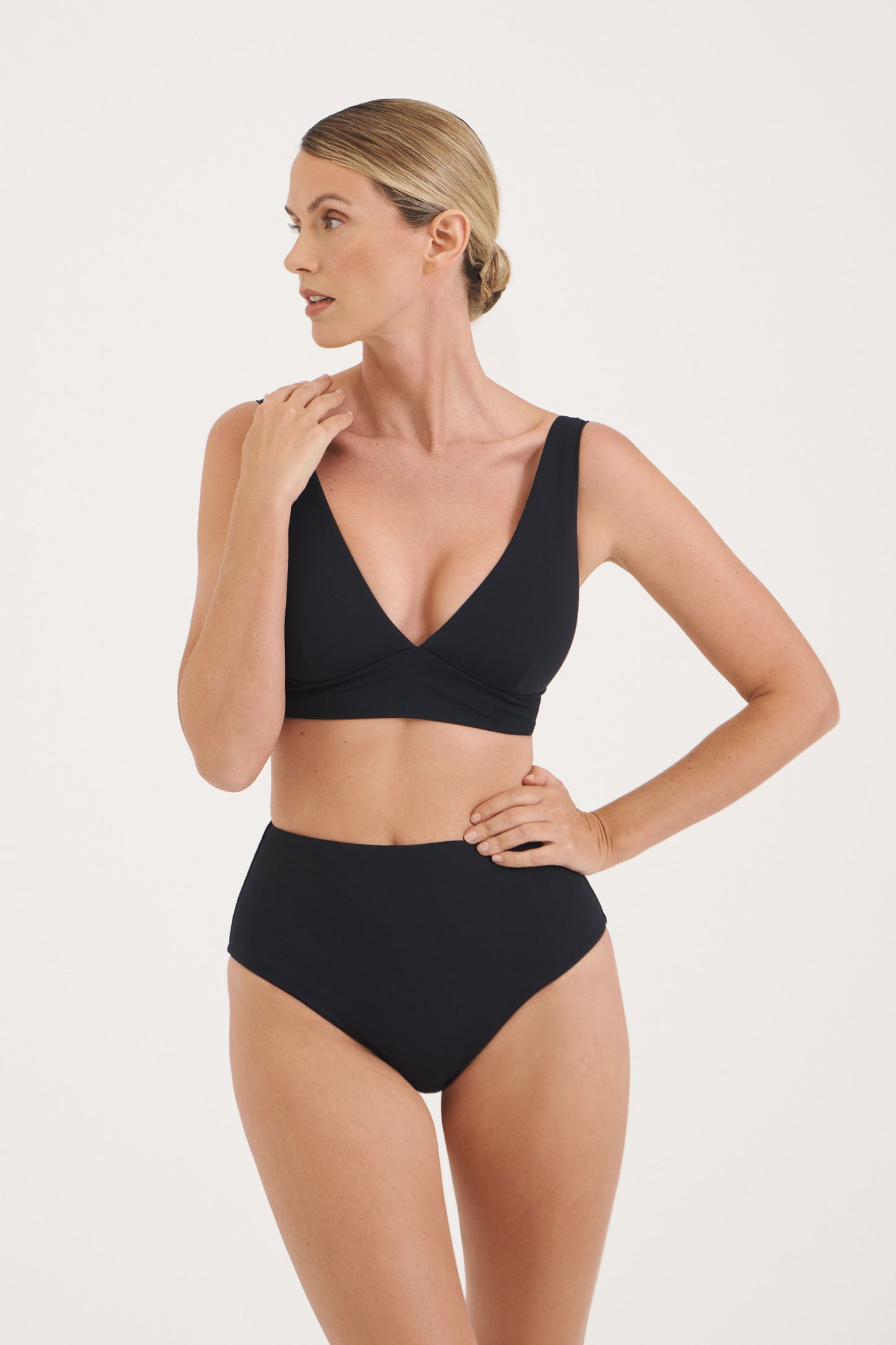 Sculpt Black V-Neck Bikini