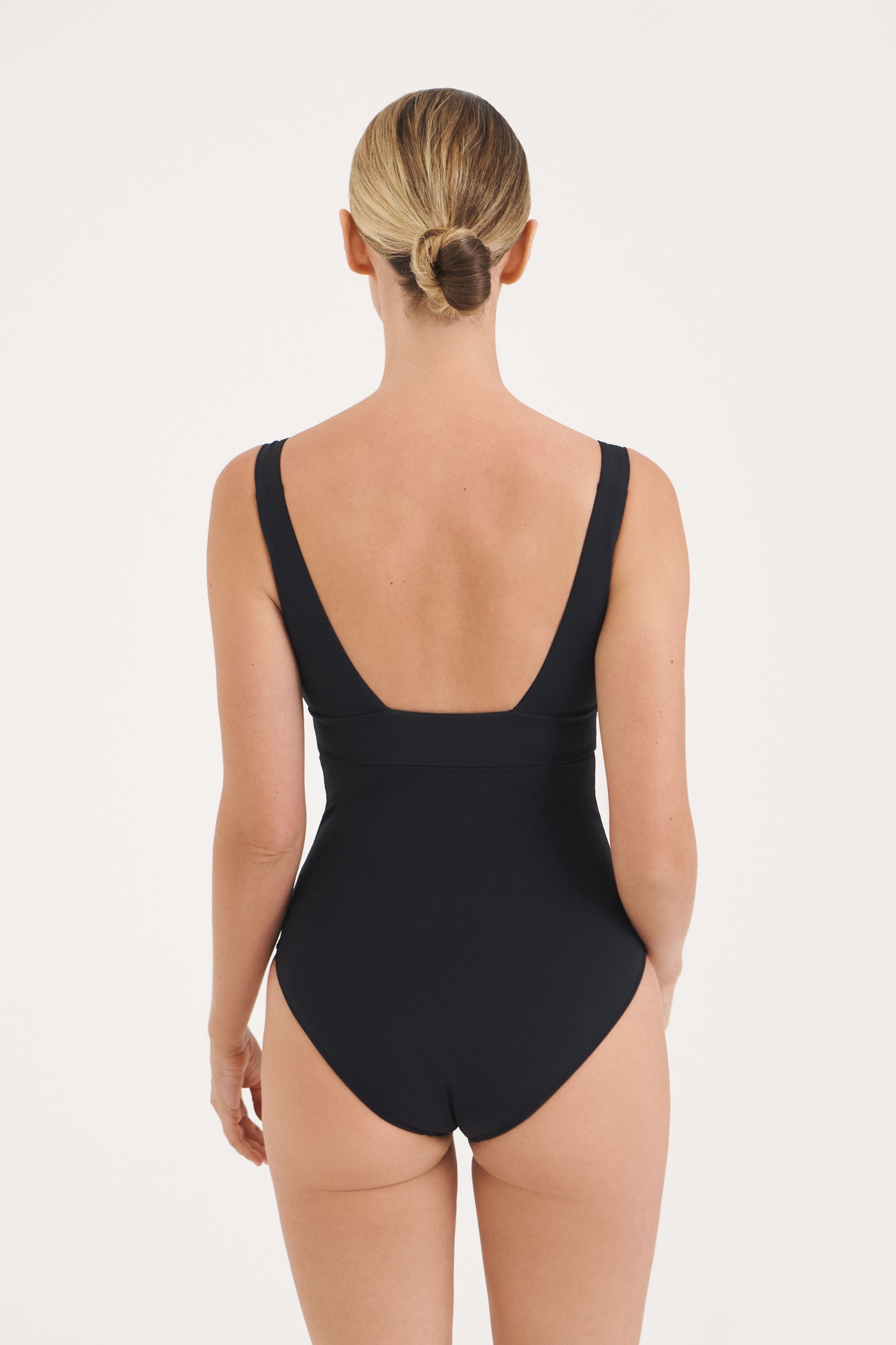 Sculpt Black V-Neck Swimsuit