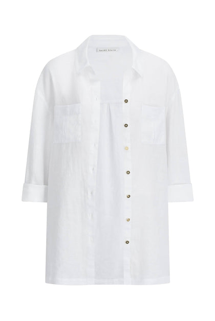 Heidi Klein - UK Store - White Bay Linen Beach Shirt
