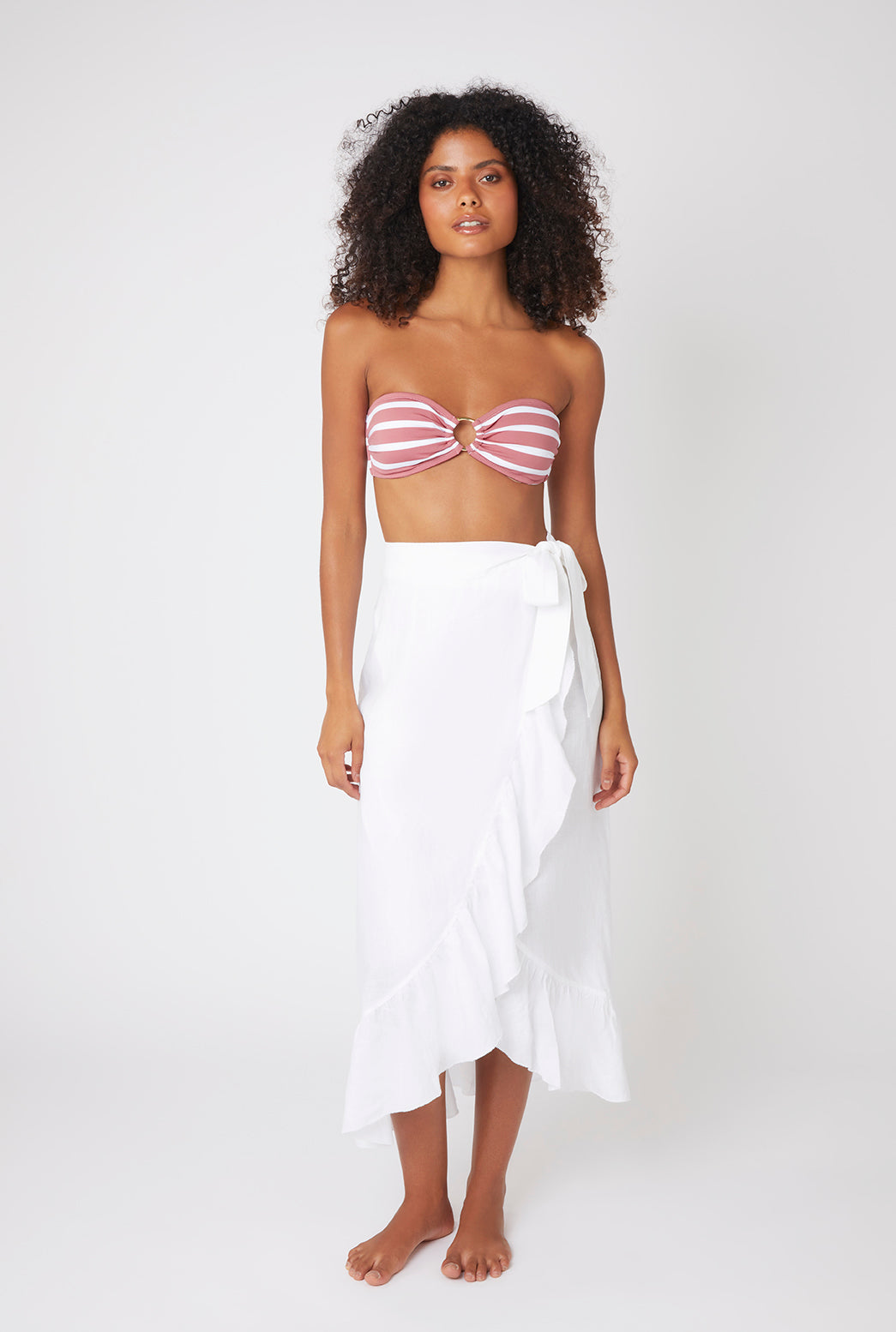 White Bay Wrap Skirt
