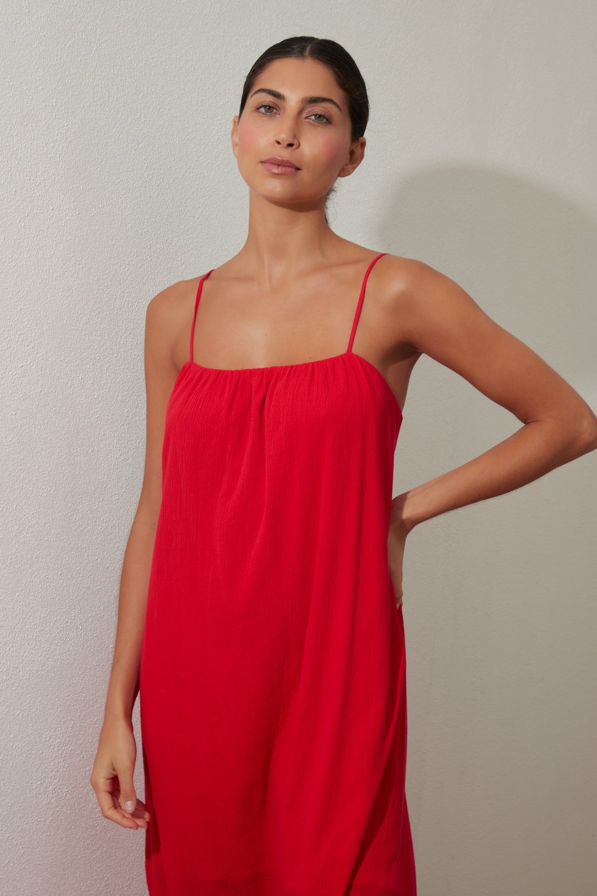Watermelon Red Midi Dress