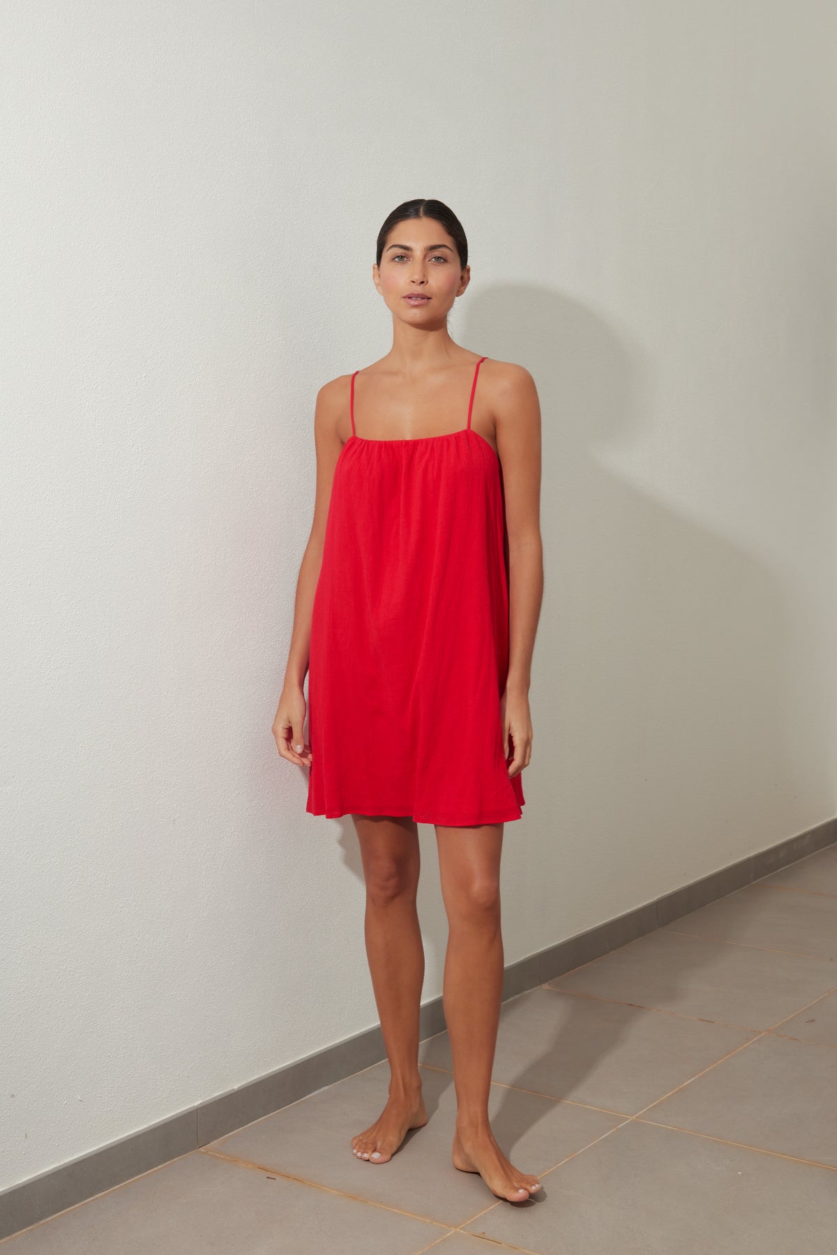 Watermelon Red Mini Dress
