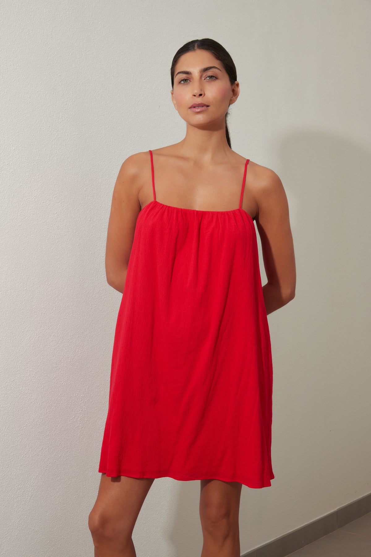 Watermelon Red Mini Dress