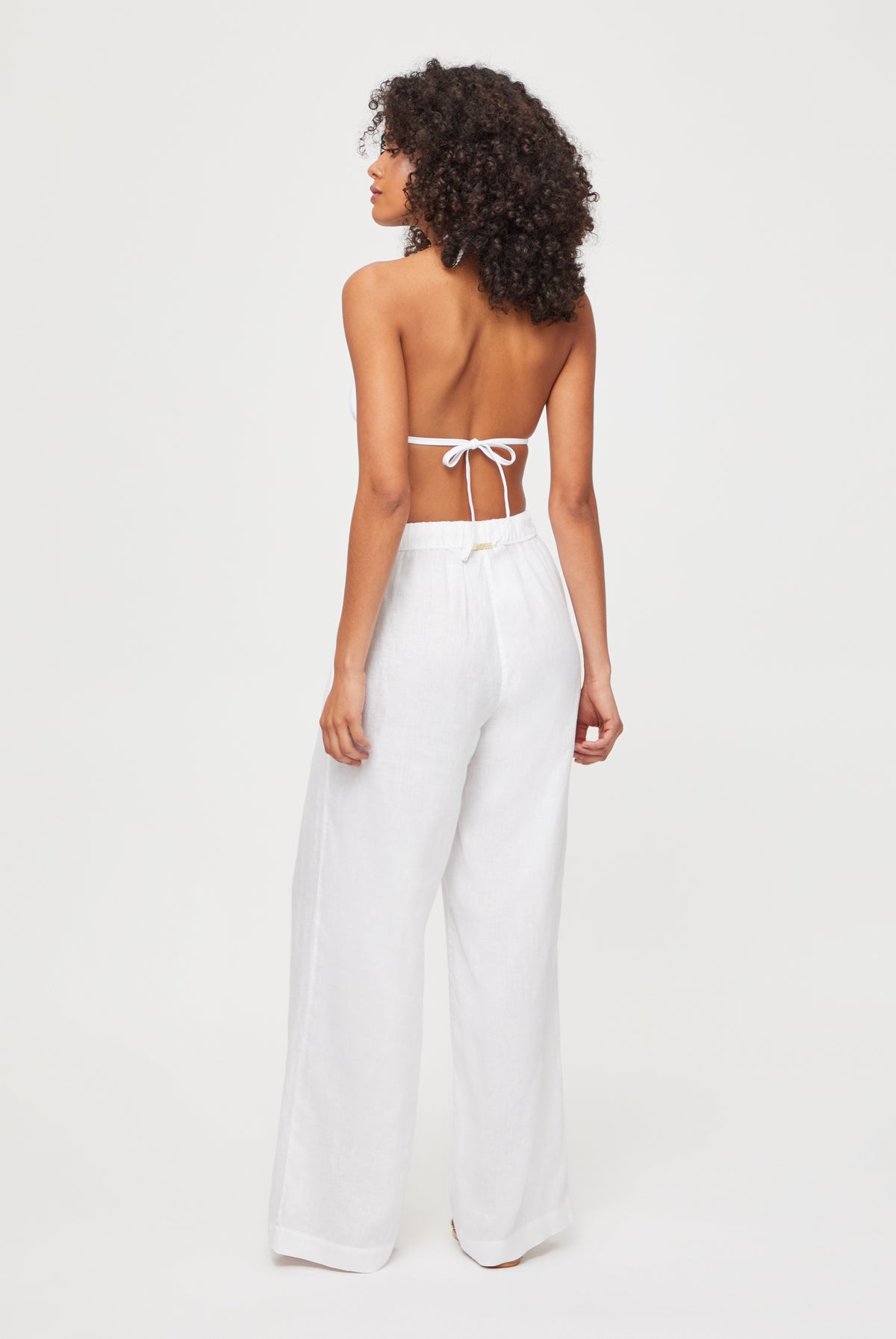 White Bay Linen Beach Trousers