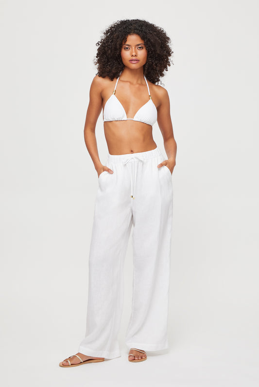 White Bay Linen Beach Trousers