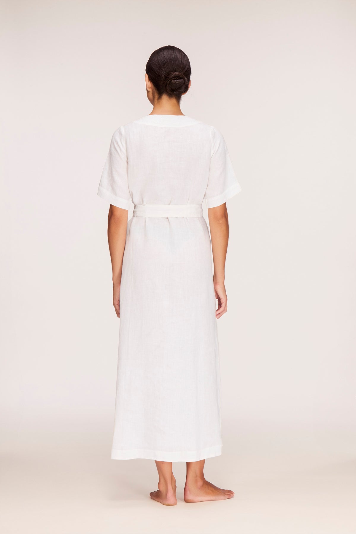 White Bay Embroidered Maxi Beach Kaftan